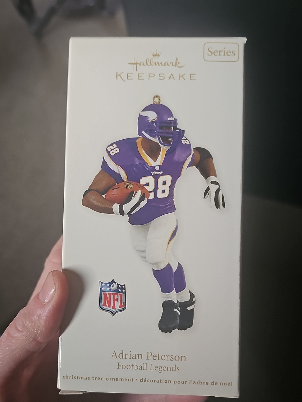 Hallmark Keepsake Minnesota Vikings Purple & White Football Ornament